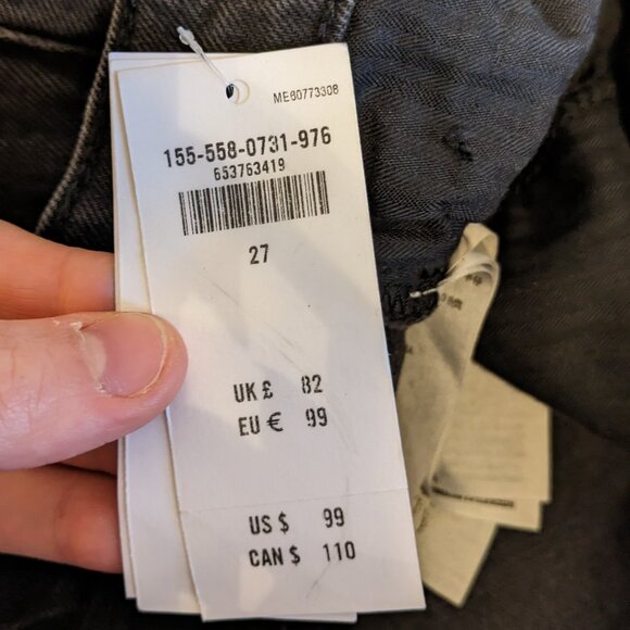 NWT Abercrombie + Fitch Curve Love The 90s Straight Ultra High Rise Size 27 / 4 - Picture 11 of 13